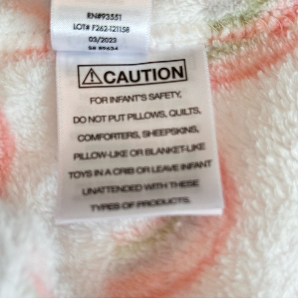 Baby Essentials Pink Elephant Plush White Lovey Security Blanket Rainbows 2023 - Picture 12 of 14